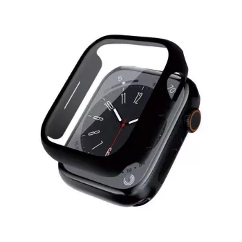 Carcasă ceas hibridă Crong pentru Apple Watch 44mm (neagră)