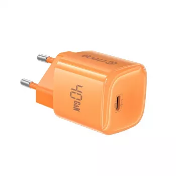 Crong NEO GaN Charger 40W USB-C PD 3.2 with AVS (Orange)
