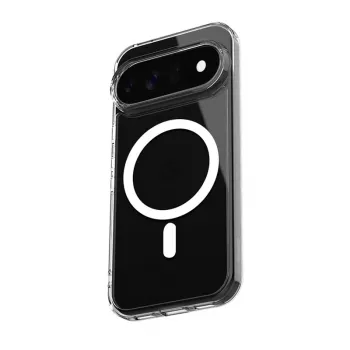 Husă magnetică transparentă Crong Hybrid Clear pentru Google Pixel 11 - compatibilă MagSafe, transparentă