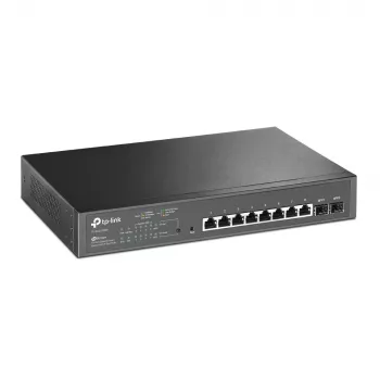 Switch PoE smart Gigabit TP-Link JetStream 10 porturi cu 8 porturi PoE+