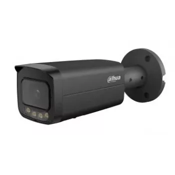 Cameră de rețea bullet exterior DAHUA IPC-HFW5559T-ASE-IL-0280B-BLACK 5MP cu AI, IR 60m, IP67, IK10, PoE