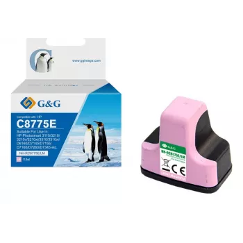 G&G Ninestar Cartuș de cerneală compatibil HP 363 XL cu randament ridicat Magenta deschis (C8775EE)