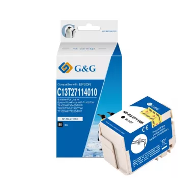 G&G Compatible High Yield Black Ink Cartridge for Epson 27XL T2711 C13T27114012