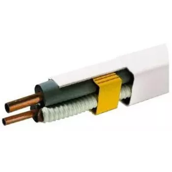 IVENSIS IPWP80 White Fiber Optic Wall Outlet with 2x SC Simplex Adapters, Integrated Splice Tray, ABS Plastic, IP20