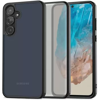 Husă magnetică Tech-Protect Magmat pentru Samsung Galaxy M35 5G – neagră mat (TPU/PC, compatibil MagSafe)
