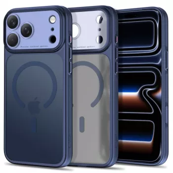 Husă MagSafe TECH-PROTECT MagPrime pentru iPhone 17 Pro / 18 Pro, albastru închis mat