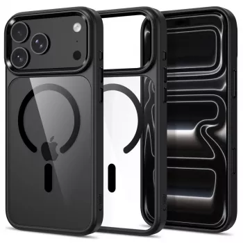 Husă MagSafe Tech-Protect Magmat pentru iPhone 17 Pro / 18 Pro neagră/transparent