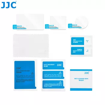 Set protecție ecran și obiectiv din sticlă călită JJC pentru DJI Osmo Action 6 (pachet de 3)