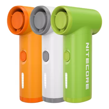 Nitecore NEF Nano Ventilator portabil Alb - reîncărcabil USB-C, 3 trepte, baterie 2500mAh
