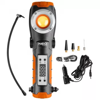NEO TOOLS 99-130 Lampă de lucru reîncărcabilă 800 lm cu compresor de aer integrat