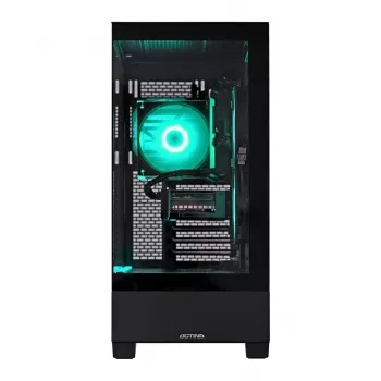 PC gaming ACN Actina View 7500F - AMD Ryzen 5 7500F, 16 GB DDR5, 500 GB NVMe SSD, Radeon RX 7600 XT 16 GB, sursă 650W, fără sistem de operare