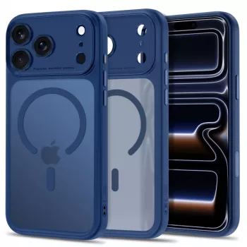 TECH-PROTECT MagPeak Husă MagSafe pentru iPhone 17 Pro Max / 18 Pro Max Albastru închis mat
