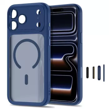 TECH-PROTECT MagPeak Husă MagSafe pentru iPhone 17 Pro Max / 18 Pro Max Albastru închis mat