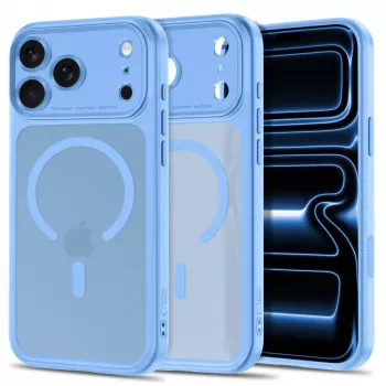TECH-PROTECT MagPeak Husă MagSafe pentru iPhone 17 Pro Max / 18 Pro Max, Albastru deschis mat