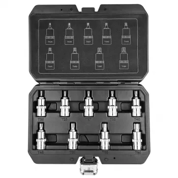 NEO TOOLS Torx Bits on Socket 55 mm, Set of 9