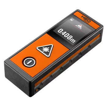 Telemetru laser NEO TOOLS, rază 40 m, ecran tactil