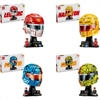 Set LEGO F1 Helmets