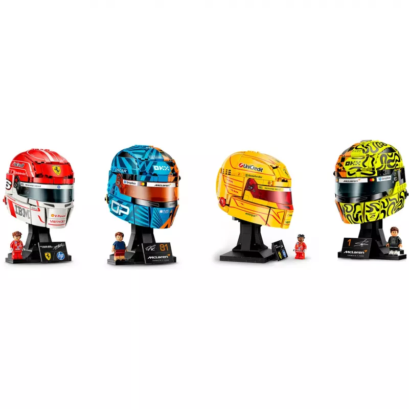Set LEGO F1 Helmets