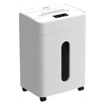 Distrugător de documente cu tăiere în particule Tracer SilentBlade alb, 10 coli, P-4, 21 L