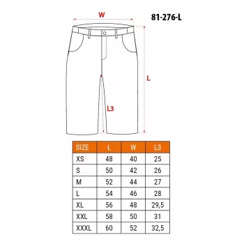 NEO Tools 81-276-L Protective Work Shorts Size L Grey/Black