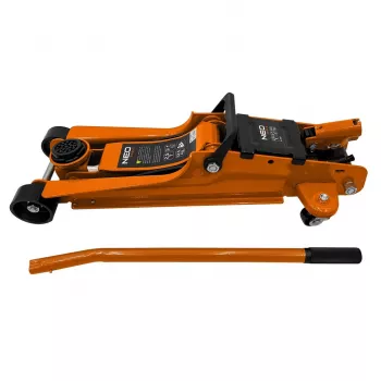 Cric hidraulic NEO TOOLS 11-733 2,5 T cu profil jos, piston dublu, ridicare rapidă