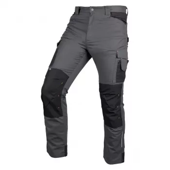 Pantaloni de lucru din canvas NEO TOOLS Mix&Match, întăriți cu Cordura, gri-negru, mărimea M