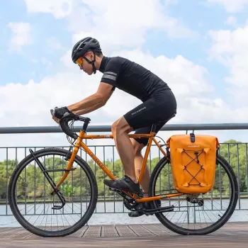 ROCKBROS 30140022003 Waterproof Bicycle Rack Bag, Orange