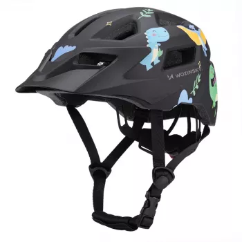 Wozinsky Kids' MTB Bike Helmet with Detachable Visor 52-56 cm - Black