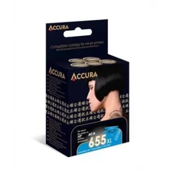 Accura Compatible Ink Cartridge for HP 655XL (CZ110AE) - Black, 550 Pages, 23 ml
