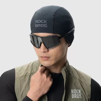 Cască de ciclism tricotată fără cusături Rockbros LF25956 - neagră