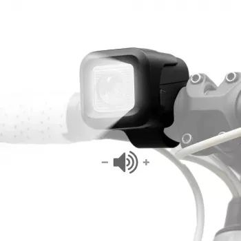 Lumină frontală pentru bicicletă ROCKBROS SKL01 cu clopoțel electric 450 lm 120 dB USB-C negru
