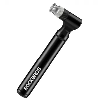 Set de reparații bicicletă ROCKBROS JG-PB-11 cu minipompă 120-PSI, multitool 16 în 1, petice fără lipire, leviere pentru anvelope, geantă de depozitare - negru