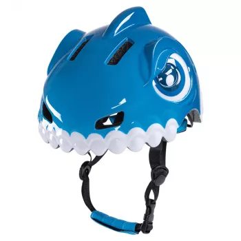 Cască de bicicletă pentru copii cu motiv dinozaur WOZINSKY, albastră, 52-56 cm