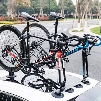 Suport de plafon cu ventuză pentru 2 biciclete ROCKBROS XP1002 – negru