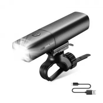 Lumină frontală pentru bicicletă ROCKBROS RHL950 950 lm cu baterie detașabilă USB-C – negru