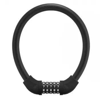Antifurt cu cablu și combinație pentru biciclete ROCKBROS RKS870-BK 85 cm - negru