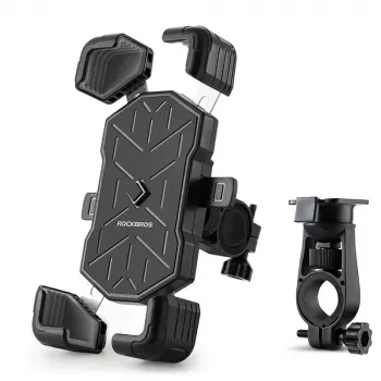 Suport telefon pentru ghidon cu clemă ROCKBROS HW-117, negru-gri
