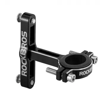 Adaptor reglabil din aluminiu pentru suport bidon ROCKBROS KS-416, negru
