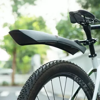 Set apărători de noroi pentru bicicletă ROCKBROS FK-870, reglabile cu prindere rapidă - negru