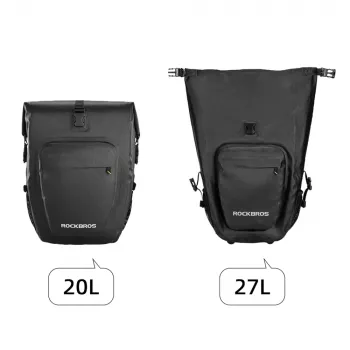 ROCKBROS AS-001 Waterproof Bicycle Rear Rack Bag 27L Black
