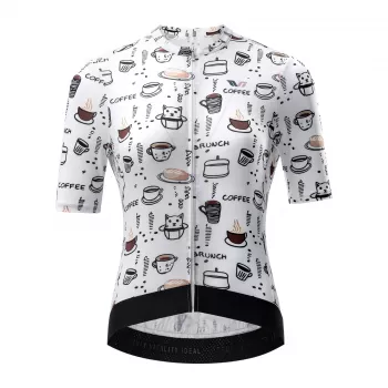 Tricou de ciclism cu mânecă scurtă pentru damă ROCKBROS 15110005003, mărimea S, alb