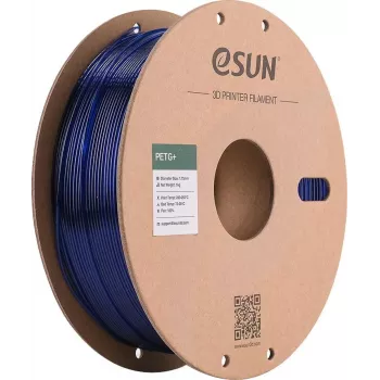 ESUN PETG+ 1,75mm albastru transparent 1kg Bobină de hârtie