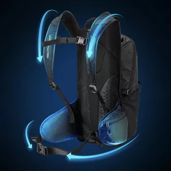 Rucsac urban ROCKBROS H9 20L ușor impermeabil negru