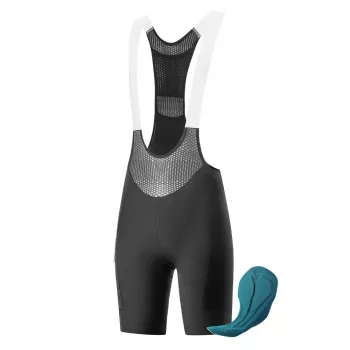 Pantaloni scurți de ciclism pentru bărbați ROCKBROS ROAD TO SKY cu perniță 3D - negru, mărimea M
