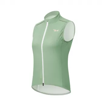 Vestă de ciclism pentru femei ROCKBROS MJ008 TVI impermeabilă la vânt verde mărimea M