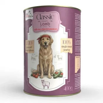 Hrană umedă pentru câini SYTA MICHA Classic Mono miel cu dovlecel 400g