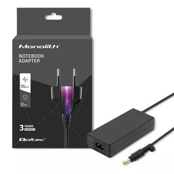 Adaptor AC pentru laptop Qoltec 40W pentru Sony Asus 19V 2.1A 4.8x1.7mm cu cablu de alimentare