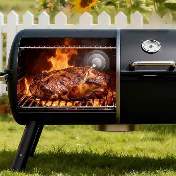 Termometru inteligent wireless pentru carne METAPEN Meatmeet X Pro cu Bluetooth și Wi-Fi, 4 sonde, control prin aplicație, reîncărcabil, negru