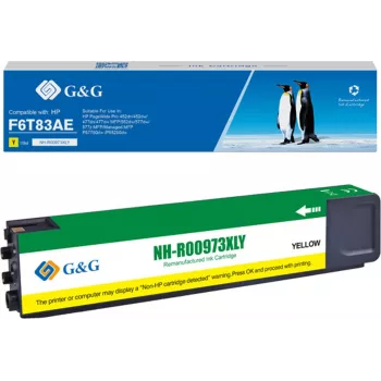 G&G Ink Cartridge Compatible with Brother LC527XLY, 2000 Pages, Yellow