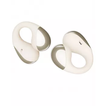 Căști wireless cu clips Soundpeats PearlClip Pro Open-Ear cu baterie de 64 de ore, Bluetooth 5.3, microfoane ENC, IPX4 – bej